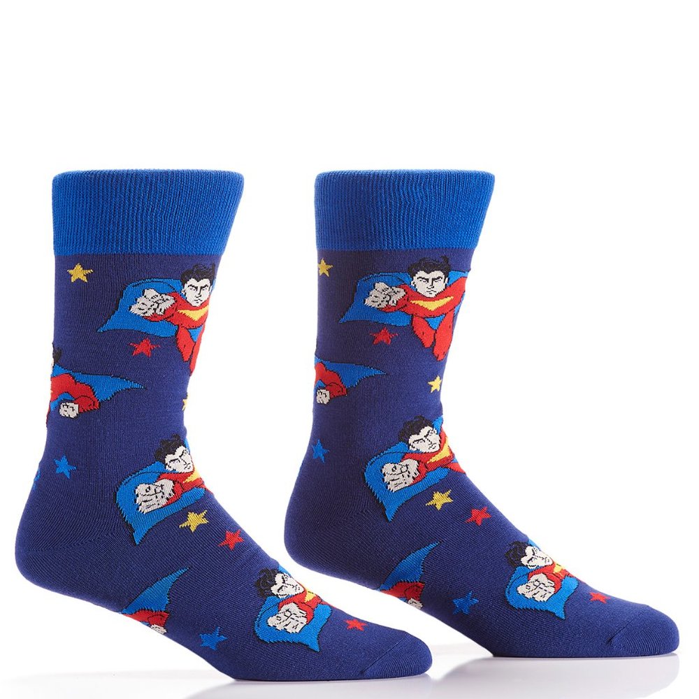 Yo Sox Superhero-Mens Crew Socks